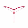 thumbnail image 5 of Homenesgenics Underwear for Women Plus Size Women's Erotic Lingerie Rose Pearl Massage Thong Low Waist Transparent Temptation T Pants Underwear Red One Size, 5 of 5