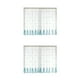 thumbnail image 4 of Cortinas transparentes Matsuzay Decoraciones de habitaciones gasa Azul 1*1.2 m 2Conjunto, 4 of 6