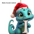 thumbnail image 3 of Colgantes Dragón Con Forma Letra Acrílica Navideña Exquisitos para Fiesta Navidad, 3 of 9