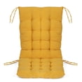 thumbnail image 2 of SINGES Rocking Chair Cushion and Pads Corduroy Chair Cushion with Ties Back and Seat Cushion for Desk Chair, Dining Chairs, Kitchen Chair, Lounge Chair 17.5x39 in, 2 of 6