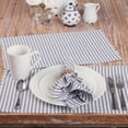 thumbnail image 5 of Piper Classics Farmhouse Ticking Stripe Blue Cloth Napkins. Set of 4, 18" x 18", 100% Cotton, 5 of 5