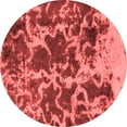 thumbnail image 1 of Ahgly Company Indoor Round Oriental Red Modern Area Rugs, 6' Round, 1 of 4
