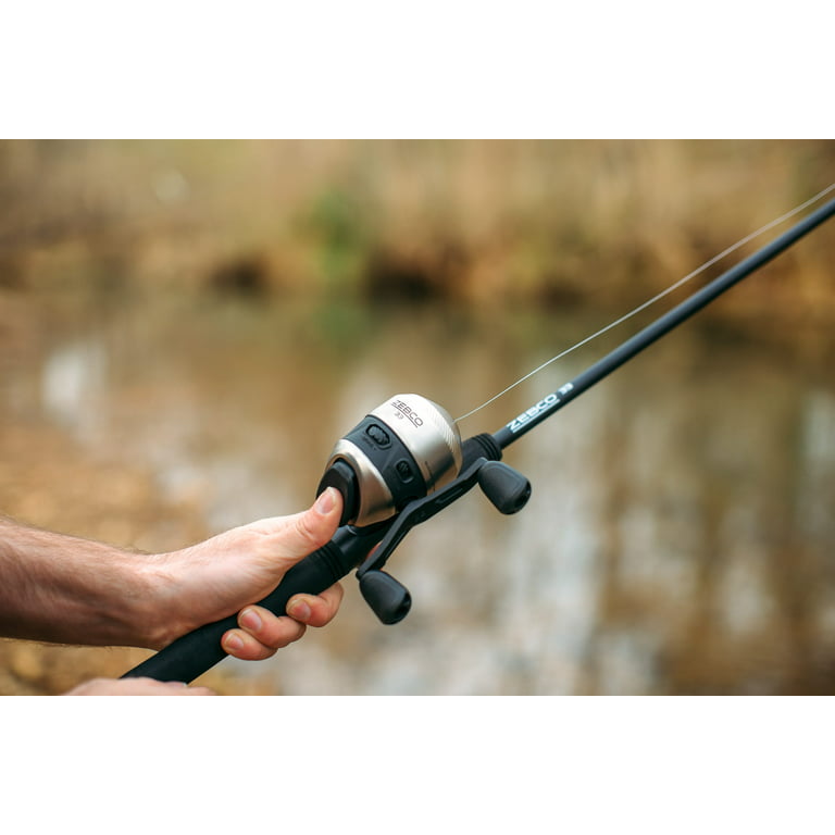 Zebco 33 Spincasting Rod and Reel Combo, 6' 2 Piece Combo 