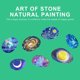 thumbnail image 3 of Kit de pintura rupestre hecho a mano, creativo, DIY, arte en piedra para niños, 3 of 5