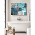 thumbnail image 6 of Teal Grey Wall Art for Living Room,Canvas Picture Wall Decor for Bathroom Bedroom,Modern Oil Painted Abstract Art Aesthetics Painting Artwork for Office Kitchen Hallway Dining Room Home Decor 24"x32", 6 of 8