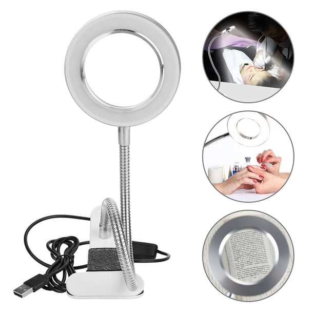 Lámpara De Lectura De Protección Ocular Led Lámpara De Lupa 8X Con Luz Giratoria De Clip Inevent HA020075-00