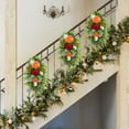 thumbnail image 3 of Battery Powered LED Wreath for Holiday Door with Festive Lights Ideal Stairs Fireplaces and Entrance Passages, 3 of 5