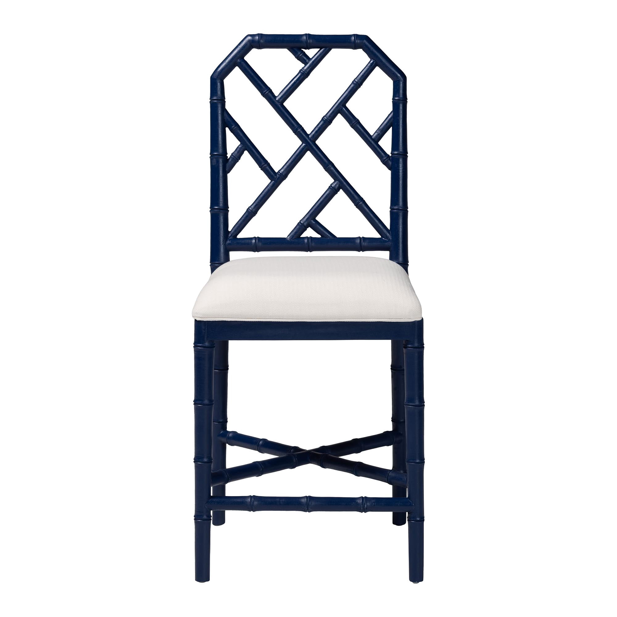 bali & pari Sergio Boho Counter Stool, Counter Height, Navy Blue