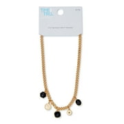 Time and Tru Short Beaded and Charm Necklace