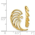 thumbnail image 3 of Primal Gold 14 Karat Yellow Gold Swirl Shaped Earring Jackets, 3 of 3