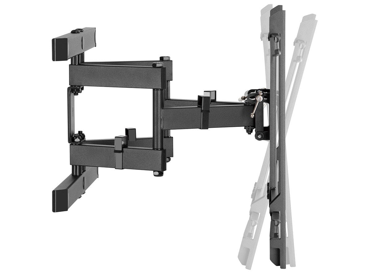 Monoprice Full-Motion Articulating TV Wall Mount Bracket For LED TVs 43in to 90in, Max Weight 132 lbs, Extension Range of 3in to 16.9in, VESA Up to 800x400, Fits Curved Screens - Commercial Series