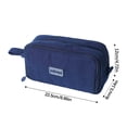 thumbnail image 3 of Estuche para lápices de pana con múltiples compartimentos | Organizador de estuches para bolígrafos de gran capacidad | Bolsa de papelería de tela resistente al desgaste para estudiantes, 3 of 5
