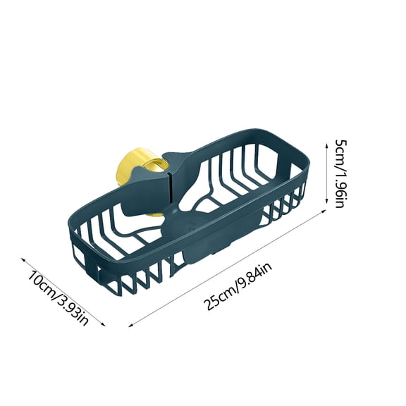 WNFJR Multifunctional Drain Rack, Hanging Storage Rack Drain Rack Sink Shelf Suction Cup Dishwashing Soap Sponge Holder for Kitchen Accessories Racks and Holders