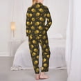 thumbnail image 3 of Bingfone Womens Pajama Sets Cute Cartoon Bees Print,Long Sleeve Loungewear Pajamas Set-X-Large, 3 of 8