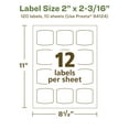 thumbnail image 6 of Avery EcoFriendly Arched Square Labels, 2" x 2-3/16", 120ct, 6 of 10
