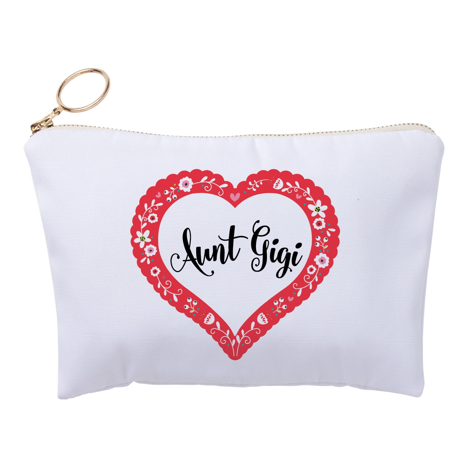 Hearts of Love Personalized Zipper Pouch