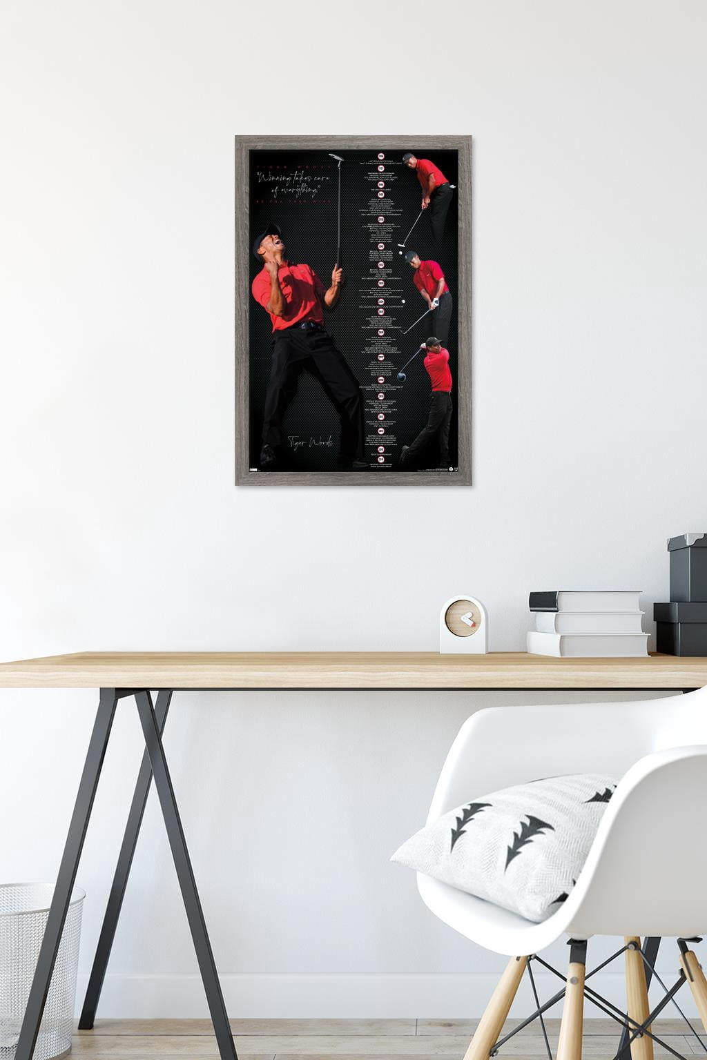 Tiger Woods - Timeline 16.5" x 24.25" Framed Poster, by Trends International