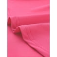 thumbnail image 5 of Falda larga con pliegues y abertura sólida Allegra K para mujer fucsia M, 5 of 5