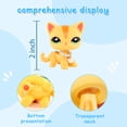 thumbnail image 4 of Minilps Pet Toy Short Hair Cat #1905 with Pearl Collar Accessories,Collectible Mini Toy Figurines, 4 of 8