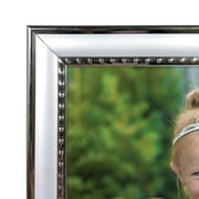 Mainstays 5x7 Silver Bead Photo Frame for Tabletop Display