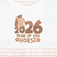 thumbnail image 4 of Inktastic 2026 Year of the Horse Girls Baby Dress, 4 of 5