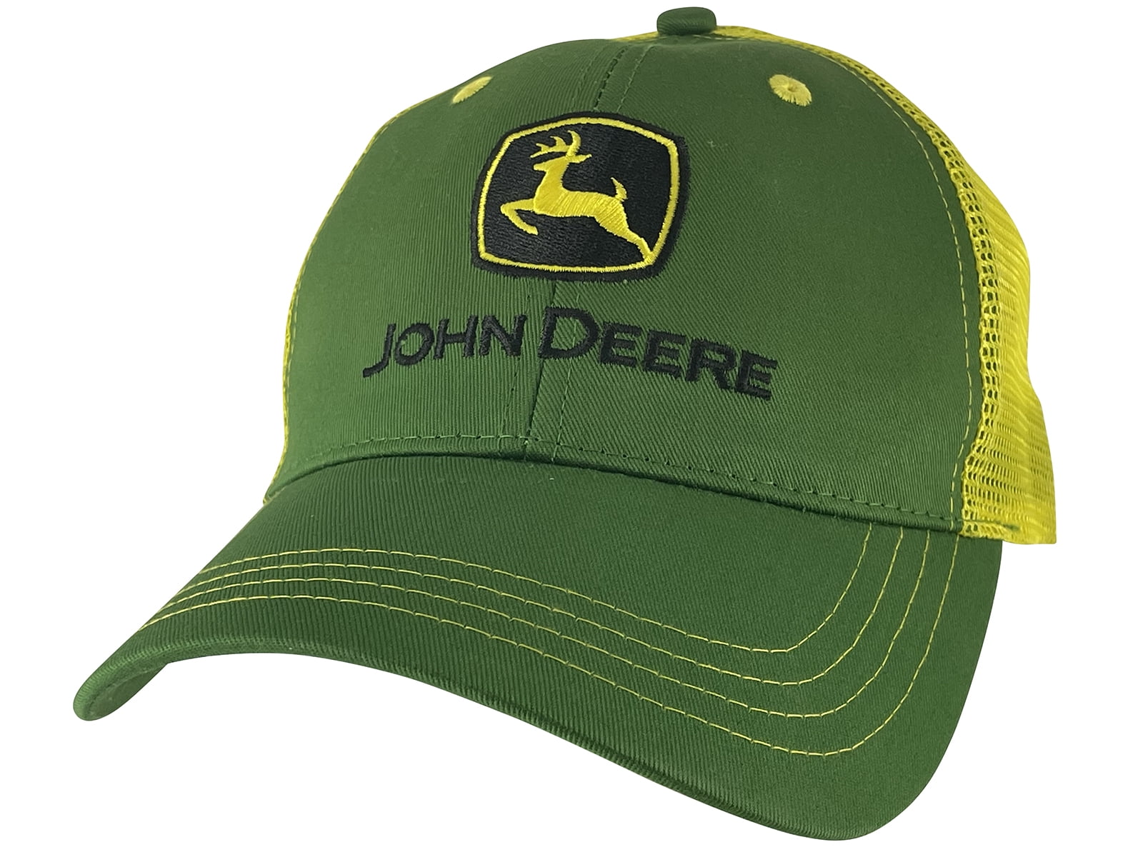 JOHN DEERE GREEN YELLOW TRUCKER HAT CAP 