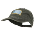 thumbnail image 2 of South Dakota State Map Embroidered Washed Cotton Cap - Black OSFM, 2 of 5