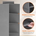 thumbnail image 5 of Lifewit 10 Compartments Hat Organizer for Baseball Caps, 1 Pack Hat Rack Hanging Storage Organizer, Non-Woven Fabric Display Shelf Holds Up to 40 Hats, Cap Holder Hanger for Closet, Bedroom, Grey, 5 of 7