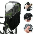 thumbnail image 4 of Cubierta impermeable para asiento de bicicleta infantil Unique Bargains, cubierta de toldo, cubierta de parabrisas para asiento trasero de niño 210D negra, 4 of 5