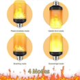 thumbnail image 4 of Bombilla LED con efecto llama, 4 modos de luz parpadeante, base E26/E27, ideal para Navidad., 4 of 4