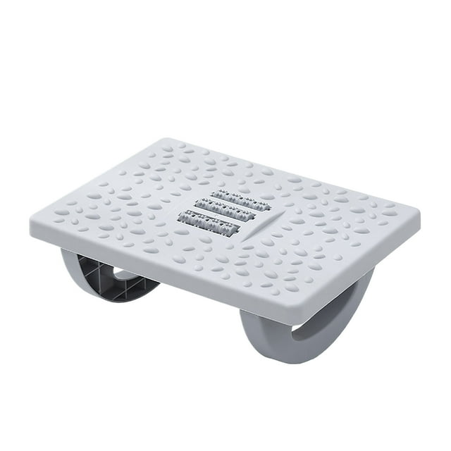 Tabouret Confortable Ergonomique PP Repose-Pieds avec Massage Réglable à 180 Degrés pour Bureau et Maison