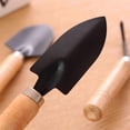 thumbnail image 5 of 3pc Wood Wooden Gardening Garden Hand Tool Set Cultivator Fork Trowel Shovel Kit, 5 of 5