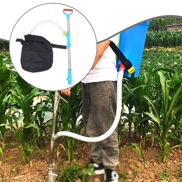 DYNWAVECA Spreader Backpack Sprayer Manure Applicate Portable Distributor for Plants Fruit Trees Outdoor Backyard Metal Single Handle