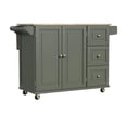 thumbnail image 1 of Kitchen Cart With Wood Top And Drop Leaf Breakfast Bar Kitchen Island Casual Home, 1 of 7