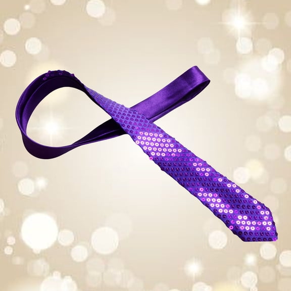 Mens Tie Sequined Men's And Women's Sequined Tie Formal Wedding Evening Party Performance Stage Small Hair Ties for Babies Elastic Hair Ties And Clear Pearl for Women Extra Big Thick