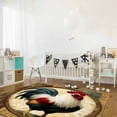 thumbnail image 2 of Area Rugs Indoor Non-Slip Rectangle Rug 2.7x5 Ft Rooster Vintage Rustic Farmhouse Rug Rubber Backing Floor Mats Non Shedding Home Decor Carpet for Entryway Living Room, 2 of 8