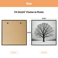 thumbnail image 2 of Sindcom 24x24 Picture Frames, Gallery Wall Poster Frames Set of 3, Black,Display Pictures 11×14, 12×12, 16×24, 18×24 with Mat or 24x24 Without Mat, 2 of 6