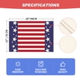 thumbnail image 5 of Sm:)e Striped American Star Flag 4th of July Placemats Set of 4 Patriotic Table Mat 12 x 18 Inch, 5 of 7