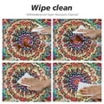 thumbnail image 4 of HENGT Boho Flower Tablecloth 60 inch Round, Durable Table Cover for Kitchen Dining Room, Holiday Tablecloth for Party Dinner White, 4 of 7