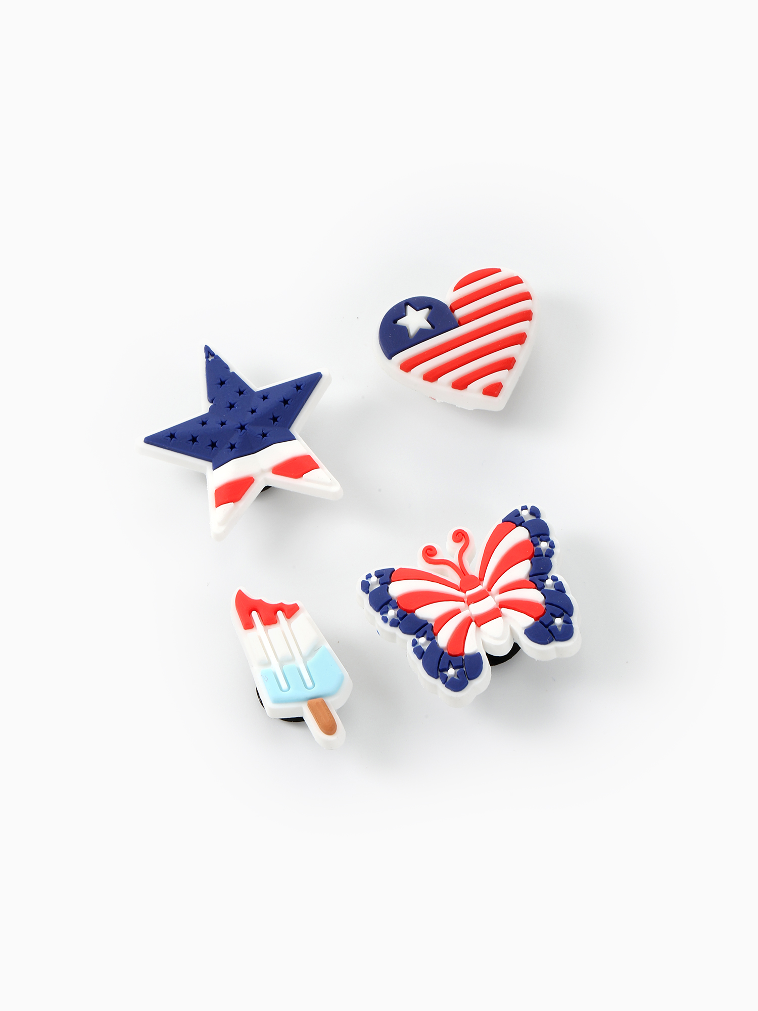 Way to Celebrate Americana Patriotic Pop-In Shoe Charm Set