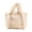 White, variant on Mepaouo Fluffy Tote Bag for Women Mini Fuzzy Plush Furry Purse Stylish Shoulder Satchel Handbag(White)
