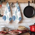 thumbnail image 6 of Blue Coastal Kitchen Towels Set of 4, Starfish Shell Coral Summer Beach Ocean Absorbent Dish Towels for Kitchen, Microfiber Hand Towel, Quick Drying Tea Towel for Cleaning Decorative Dishcloths, 6 of 7