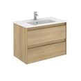 thumbnail image 2 of Ws Bath Collections Ambra 80 Ambra 32" Wall Mounted Single Basin Vanity Set - Wood, 2 of 4