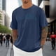 thumbnail image 3 of Camiseta oversize de verano para hombre - Cuello redondo y manga corta con estampado urbano - Camiseta deportiva holgada e informal, 3 of 5