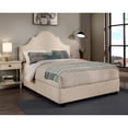 thumbnail image 3 of Portman Fabric Upholstered "Steel-Core" Platform Queen Bed/4-Drawers Ivory, 3 of 5