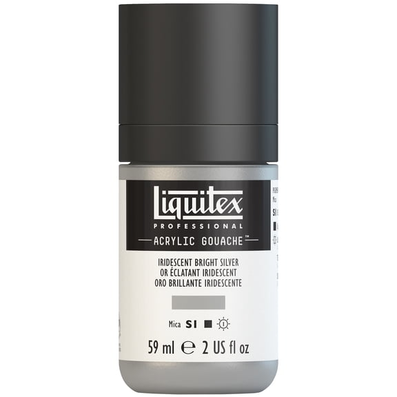 Liquitex Professional Acrylic Gouache, 59ml, Iridescent Bright Sliver