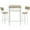 B:Wood, variant on uhomepro Adult Modern Iron Waterproof Dining Table with Chairs Rustic Brown