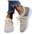 thumbnail image 3 of JikouIivo Women's Fashion Casual Mesh Breathable Lace Up Sneakers Loafers Shoes Women's Shoes Clearance, 3 of 8