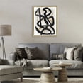 thumbnail image 3 of Stupell Industries Mid-Century Hindsight Black & Beige Gold Floating Frame Canvas Art, 17 x 21, by Lucille Price, 3 of 8