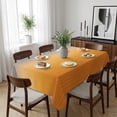 thumbnail image 6 of Gray Orange Ombre Table Cloth Waterproof Tablecloths, Modern Geometric Striped Abstract Art Tablecloth Dining Table Cover for Kitchen Party Tabletop Outdoor, Rectangle Tablecloth 52x70 Inch, 6 of 9
